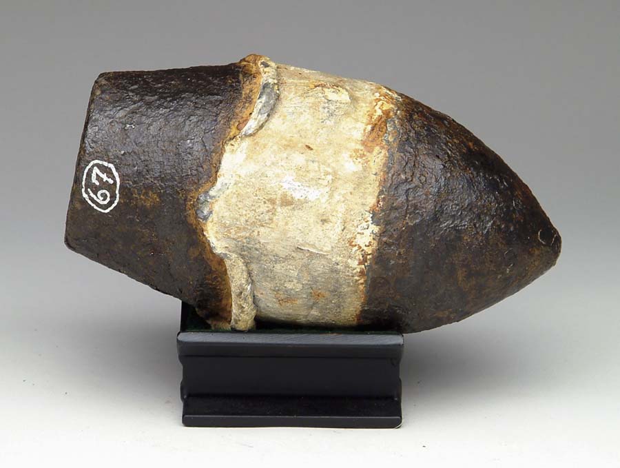 Appraisal: US RIFLED -POUNDER SAWYER BOLT Excavated Fired by Capt P