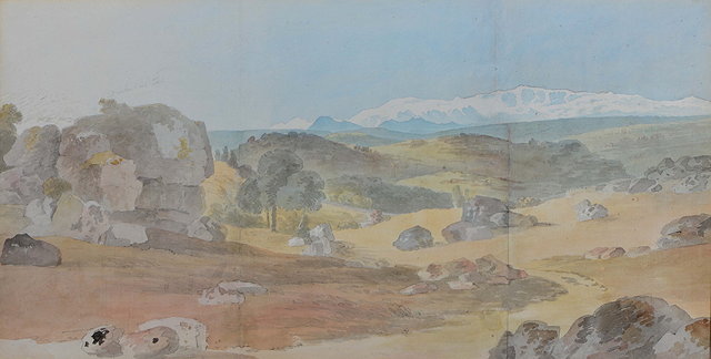 Appraisal: GENERAL SIR GEORGE BULTEEL FISHER - Mountain landscape - possibly