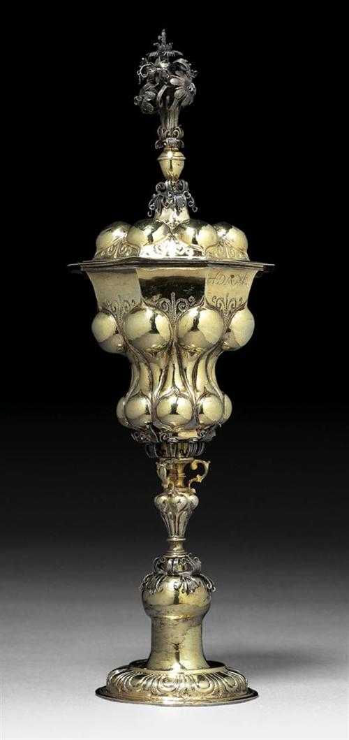 Appraisal: KNOPPED CUP Nuremberg st third of the th century Maker's