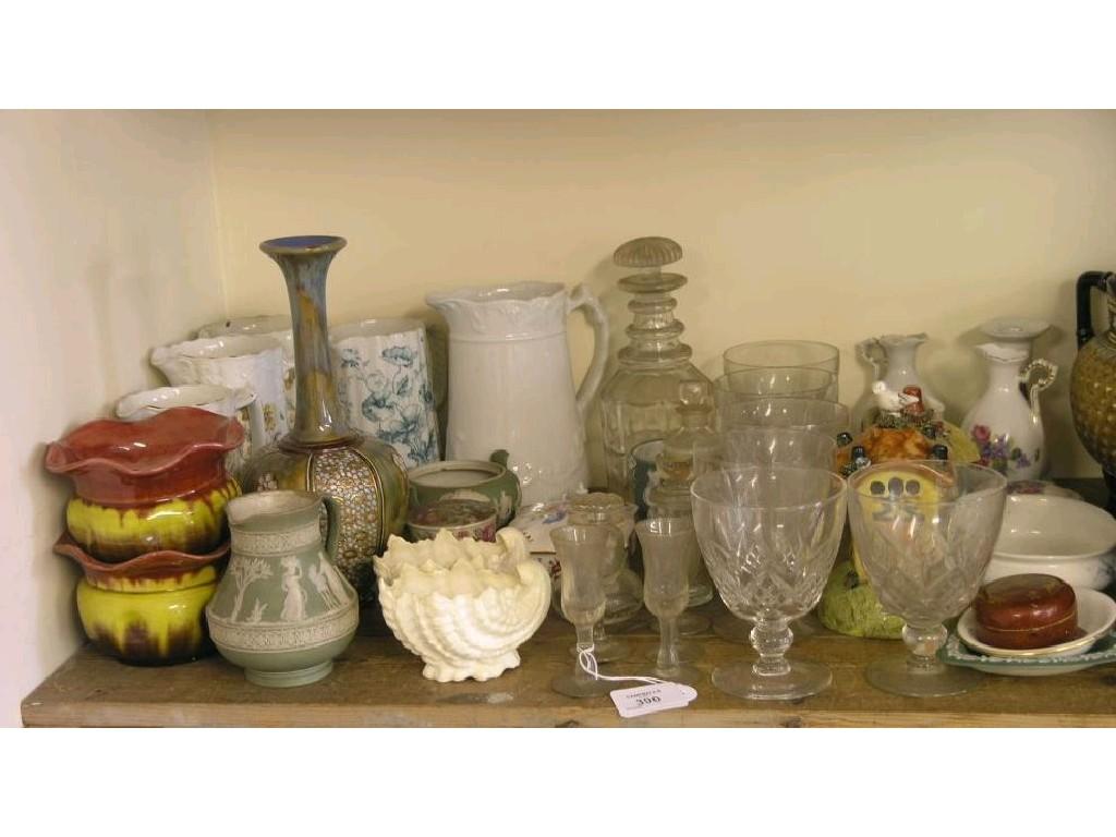 Appraisal: An assortment of household china and glassware including a Royal