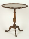 Appraisal: CANDLE STAND - Queen Anne style custom mahogany tilt top