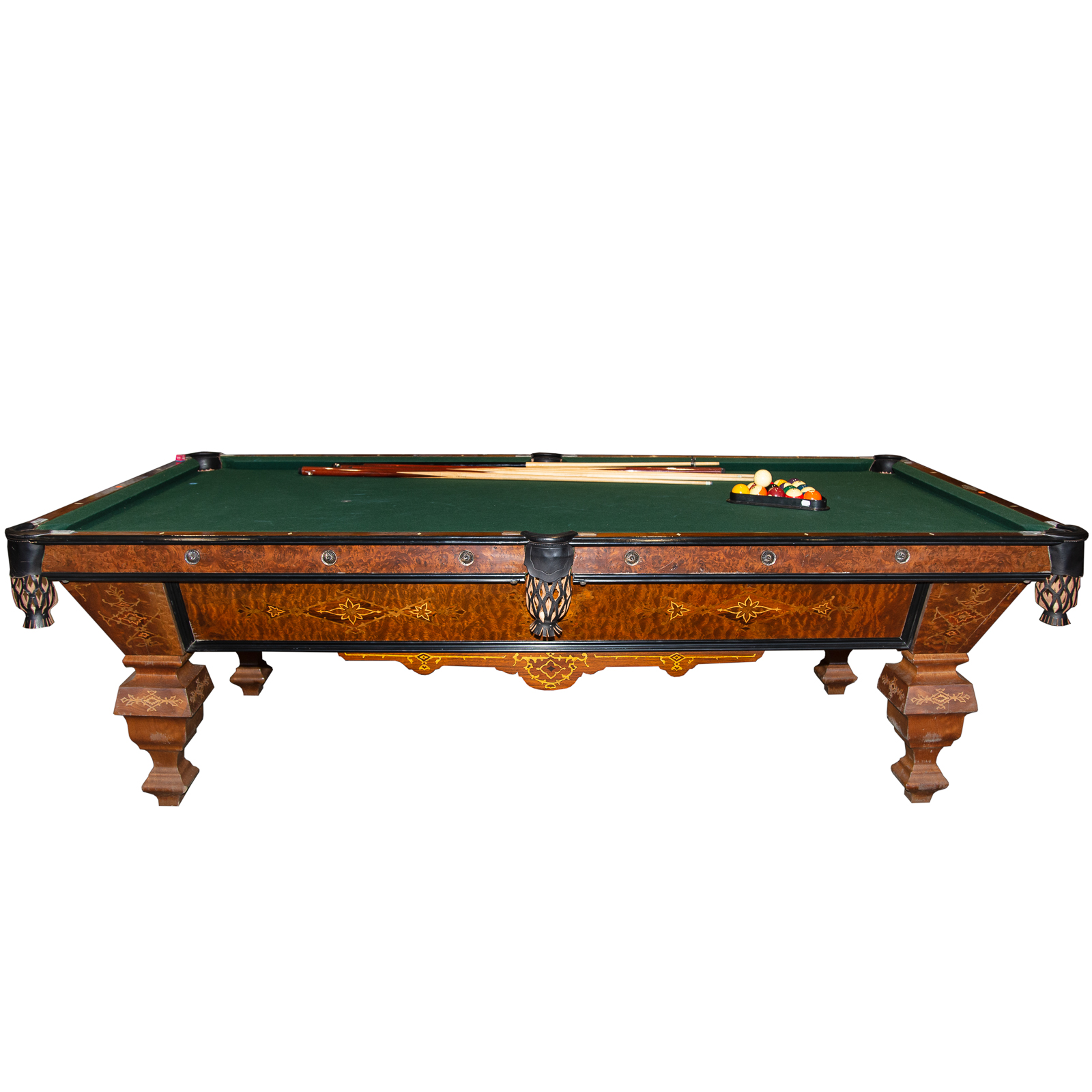 Appraisal: BRUNSWICK VICTORIAN STYLE MONARCH BILLIARDS TABLE Brunswick-Balke-Collender Co patented premier