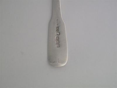 Appraisal: WILLIAM SIMPSON II A fiddle teaspoon script initials JTW Glasgow