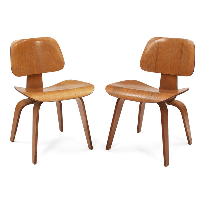 Appraisal: Charles and Ray Eames DCWs two by Herman Miller s