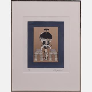 Appraisal: Alain Le Yaouanc b Untitled Lithograph Alain Le Yaouanc b