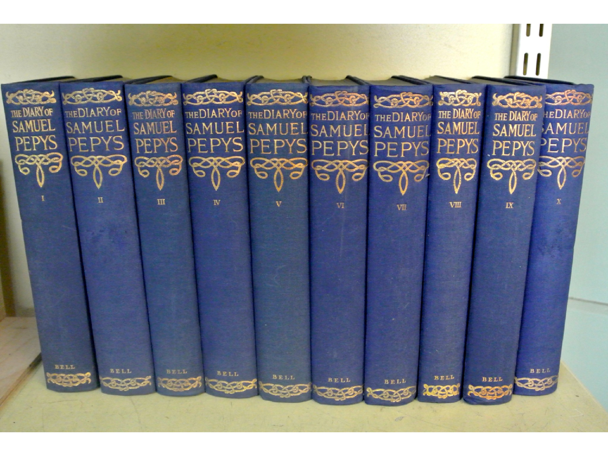 Appraisal: Ten volumes of The Diary of Samuel Pepys published by