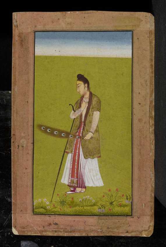 Appraisal: A PORTRAIT OF FARHAD MINIATURE PAINTING India Bikaner th ct