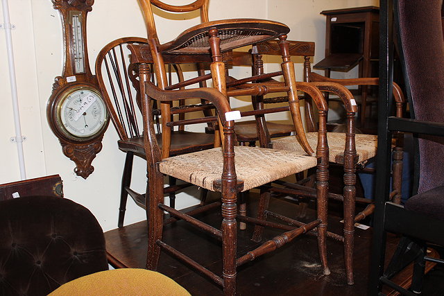 Appraisal: A MISCELLANEOUS COLLECTION OF ANTIQUE AND LATER OCCASIONAL CHAIRS