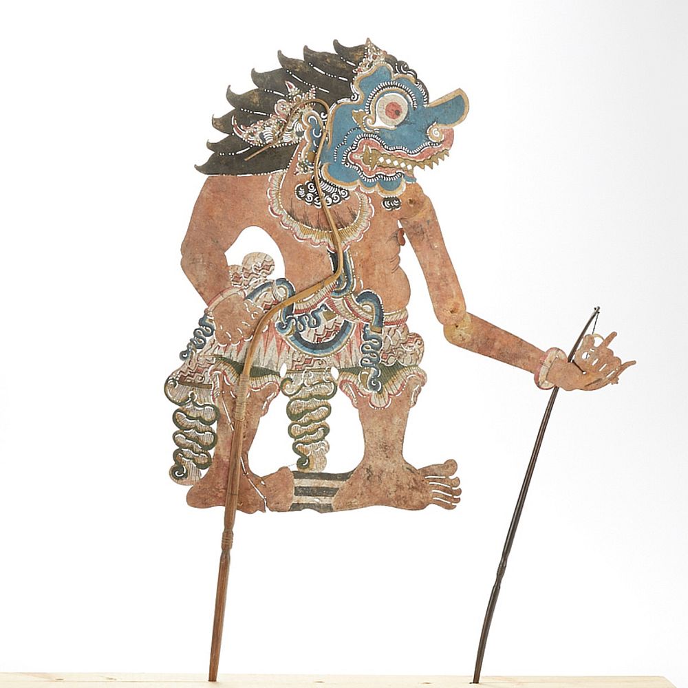 Appraisal: Indonesian Balinese Shadow Puppet of Human or God Indonesian Balinese