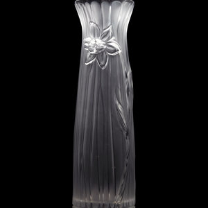 Appraisal: A Lalique Jonquille Vase Second Half th Century Height inches