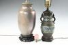 Appraisal: LAMPS - Lot of decorative lamps including Raku pottery urn