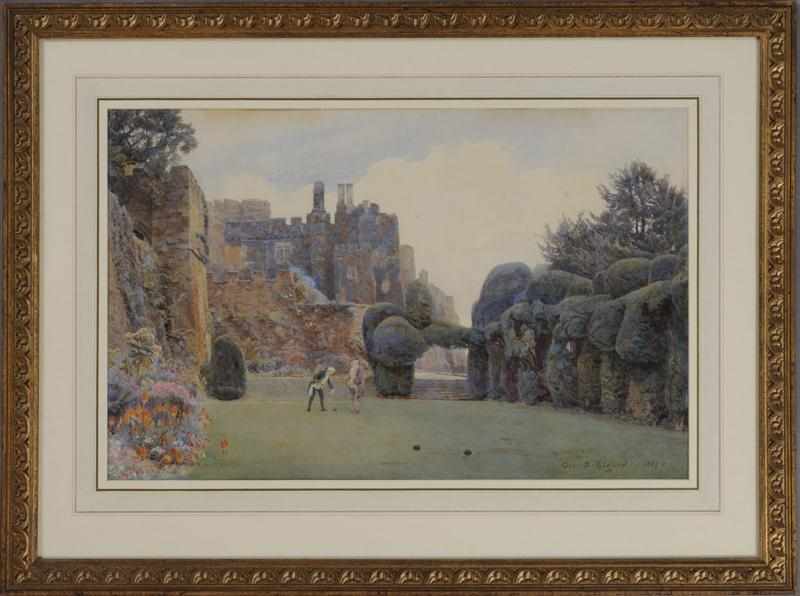 Appraisal: GEORGE SAMUEL ELGOOD - BERKELEY CASTLE GLOUCESTER THE BOWLING GREEN