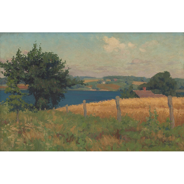 Appraisal: Marie Elsa Blanke American - Landscape c oil on canvas