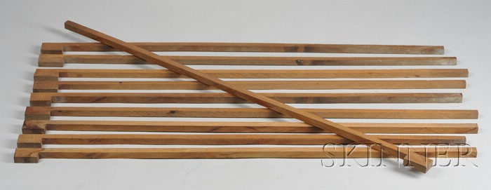 Appraisal: Ten Pernambuco Violin Bow Blanks