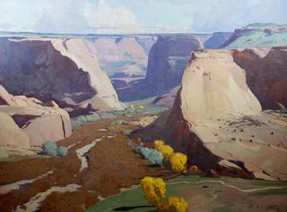 Appraisal: Slide Rock Canyon de Chelley by Russell Case Russell Case