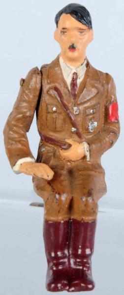 Appraisal: Lineol Seated Hitler in Party Uniform With movable arm Condition