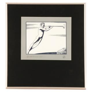 Appraisal: Rockwell Kent Allusion to Triton Rockwell Kent American - Untitled