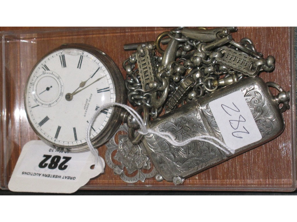 Appraisal: Lot comprising silver pocket watch by John Forrest two watch