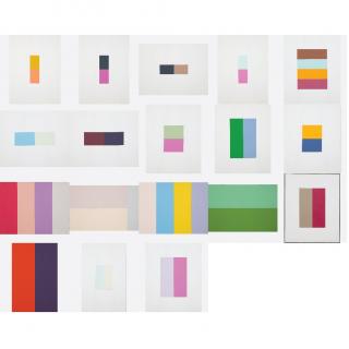 Appraisal: William Radawec - Eighteen Studies for the 'Color Chip' Series