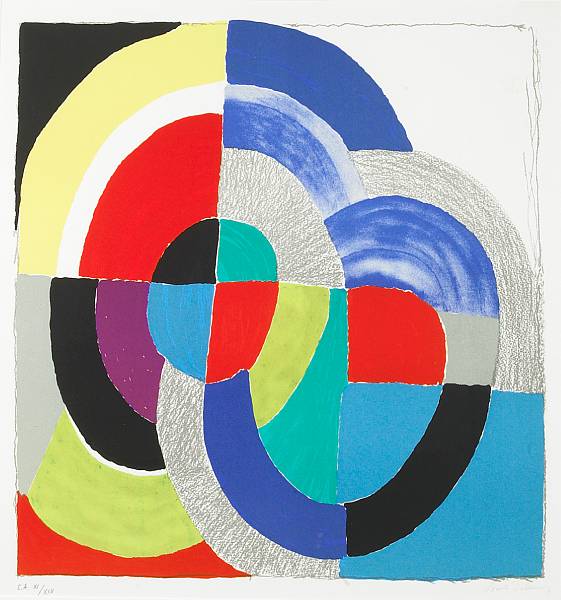 Appraisal: Sonia Delaunay French - Paques Russes c Lithograph in colors