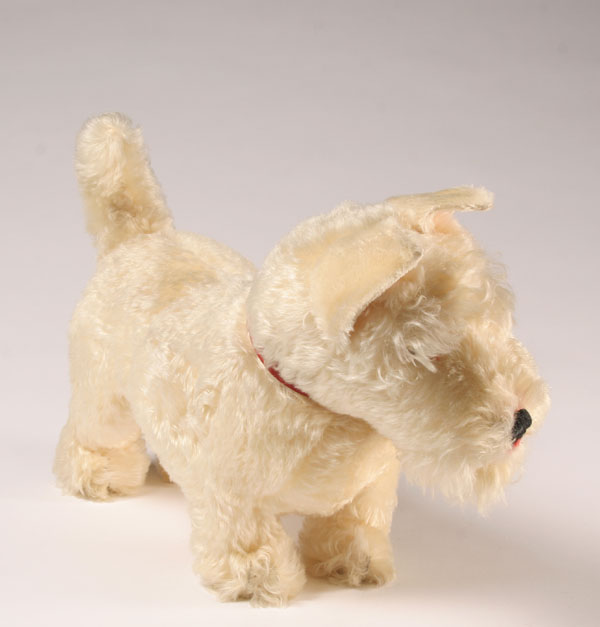 Appraisal: Large Steiff sealyham scottie dog with ear button paper label