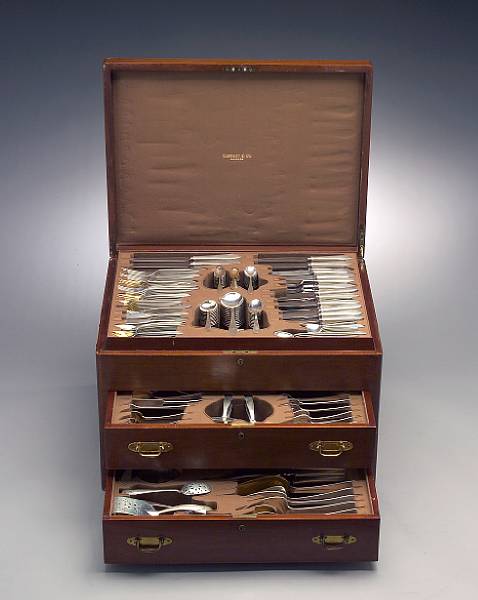 Appraisal: A sterling flatware set in canteenTiffany amp Co New York