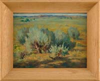 Appraisal: ALBERT LEROY GROLL American - ARIZONA DESERT SCENE Oil on