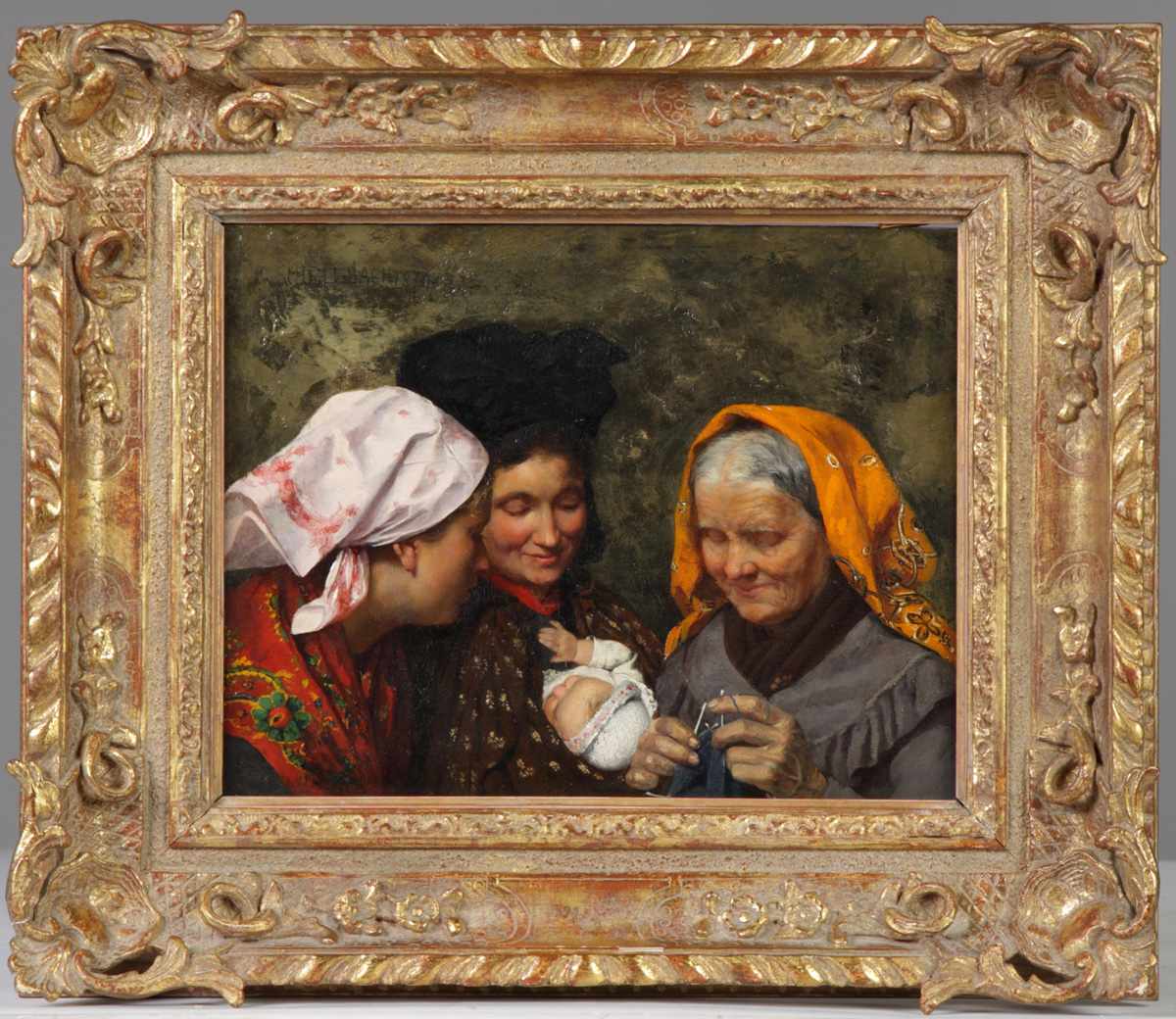 Appraisal: Karl Hermann Schellbach German - ''The New Baby'' Sgn Upper