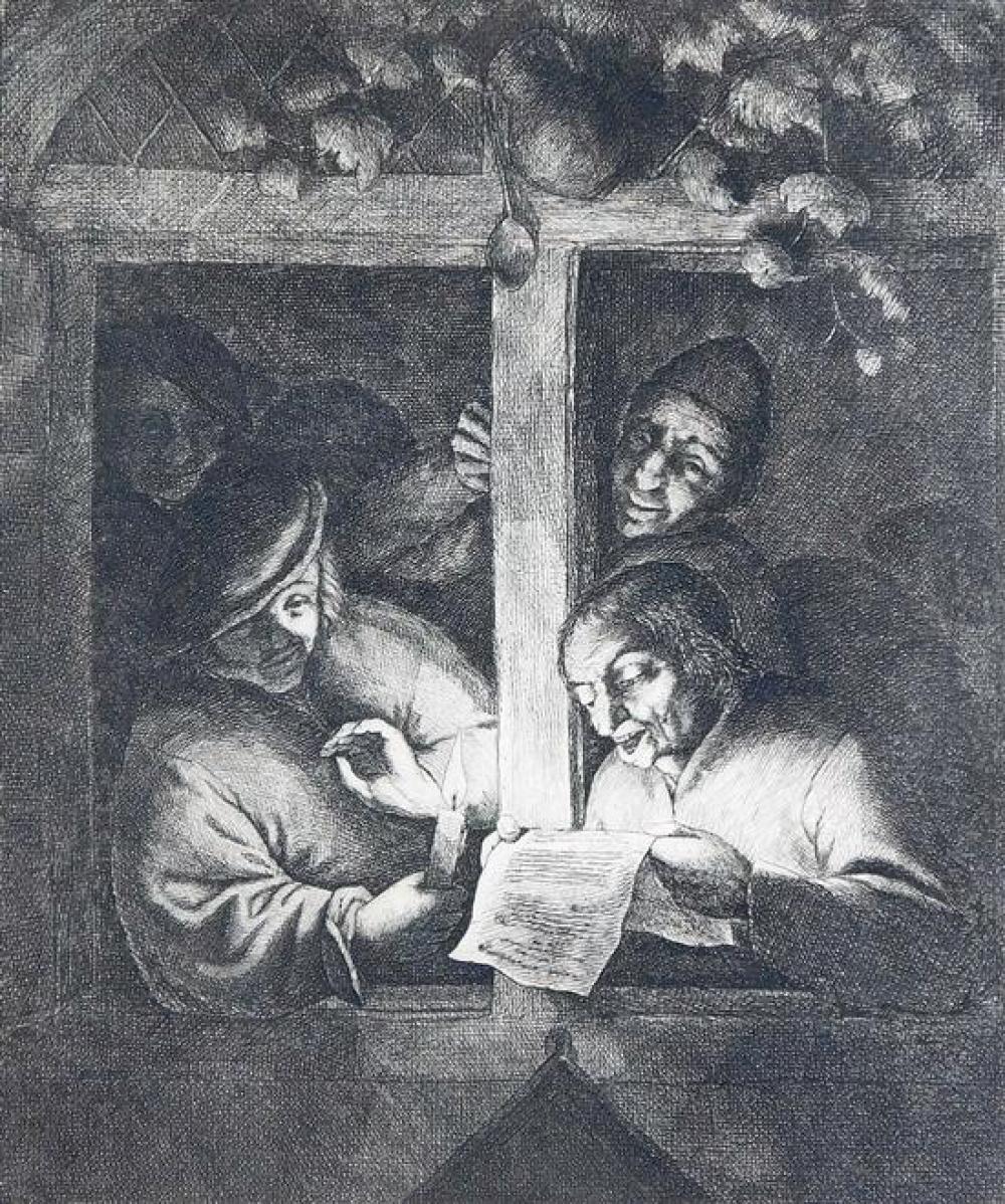 Appraisal: Adriaen van Ostade - The Singers Etching c Bartsch vi