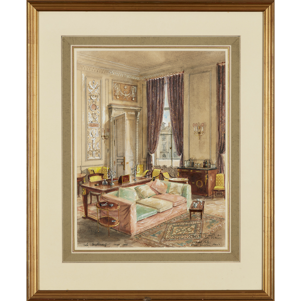 Appraisal: ALEXANDRE BORISOVICH SEREBRIAKOFF RUSSIAN - DIVAN IN THE APARTMENT OF