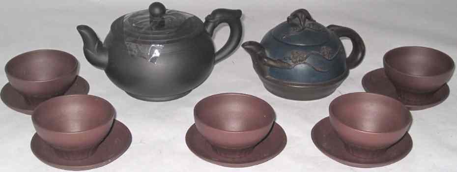 Appraisal: Oriental Stoneware Part Tea Set to include Teapots and Tea