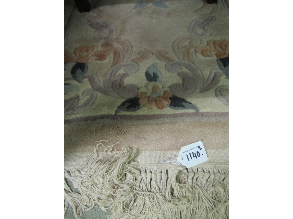 Appraisal: Two Chinese floral decorated floor rugs