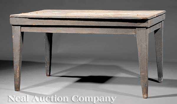 Appraisal: A Mississippi River Valley Cypress Farm Table late th c