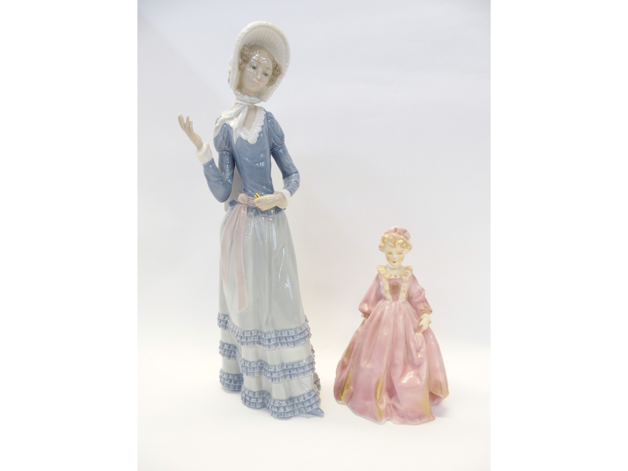 Appraisal: Royal Worcester Grandmother's Dress figure and a Lladro figure