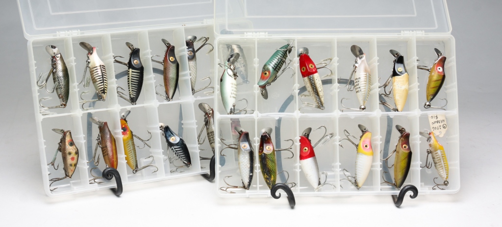 Appraisal: TWENTY-FOUR HEDDON RIVER RUNT FISHING LURES American second half- th