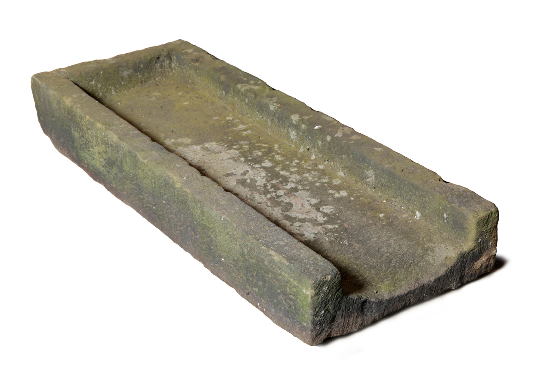 Appraisal: STONE DRAIN American th century Large drain end with indentation