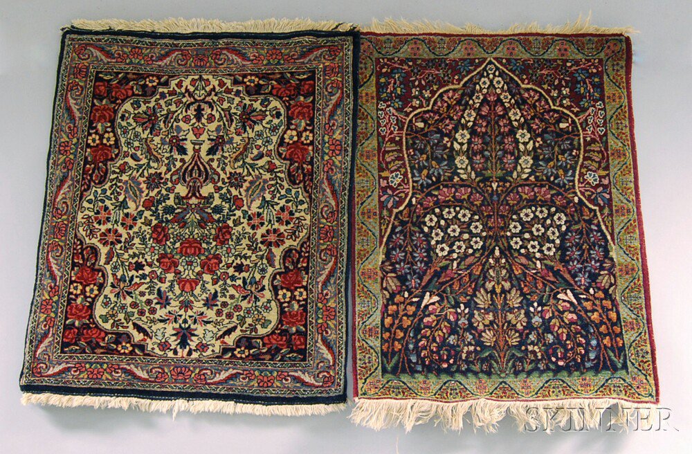 Appraisal: Two Oriental Mats second quarter to mid- th century a