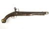 Appraisal: PISTOL - English brass bound boarding flint lock pistol ca