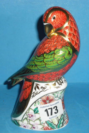 Appraisal: Royal Crown Derby Paperweight Lorikeet Boxed with certificate