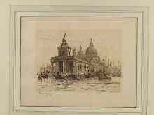 Appraisal: Four etchings of Venice each signed on the surround in