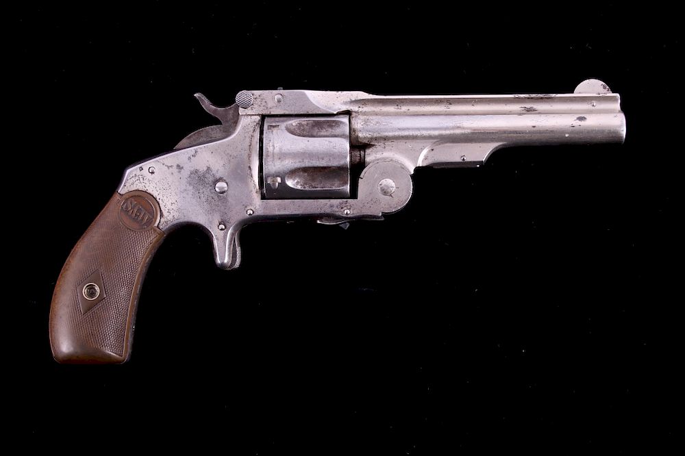 Appraisal: Smith Wesson Baby Russian Caliber Revolver For your bidding pleasure