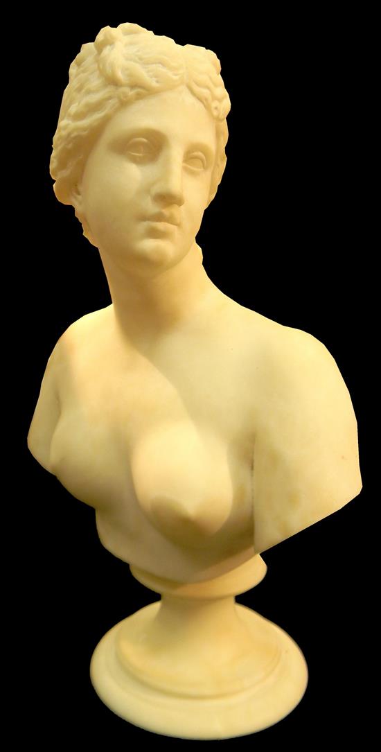 Appraisal: Pietro Bazzanti Italian - carved marble bust depicting young female