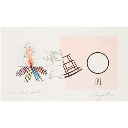 Appraisal: James Rosenquist FAST-FEAST G Hand-colored etching stencil and pochoir Estimate