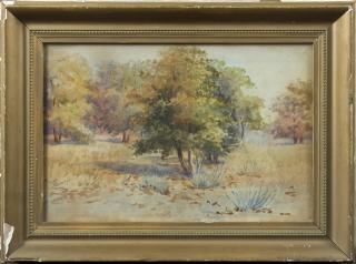 Appraisal: Laura M Kinon Autumn Landscape early th c watercolor signed