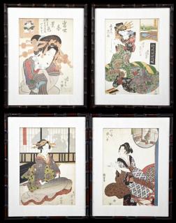 Appraisal: Japanese School Geishas early th c group o Japanese School