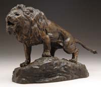 Appraisal: THOMAS FRANCOIS CARTIER French - LION Fine bronze of a