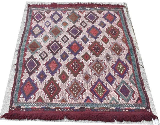 Appraisal: Hand-tied Turkish Konya wool rug approx ' l ' w