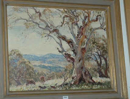 Appraisal: JOHN ROWELL OLD GUM TREE OIL ON BOARD