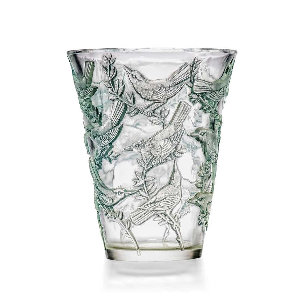 Appraisal: REN LALIQUE FRENCH - GRIVES VASE NO - designed clear