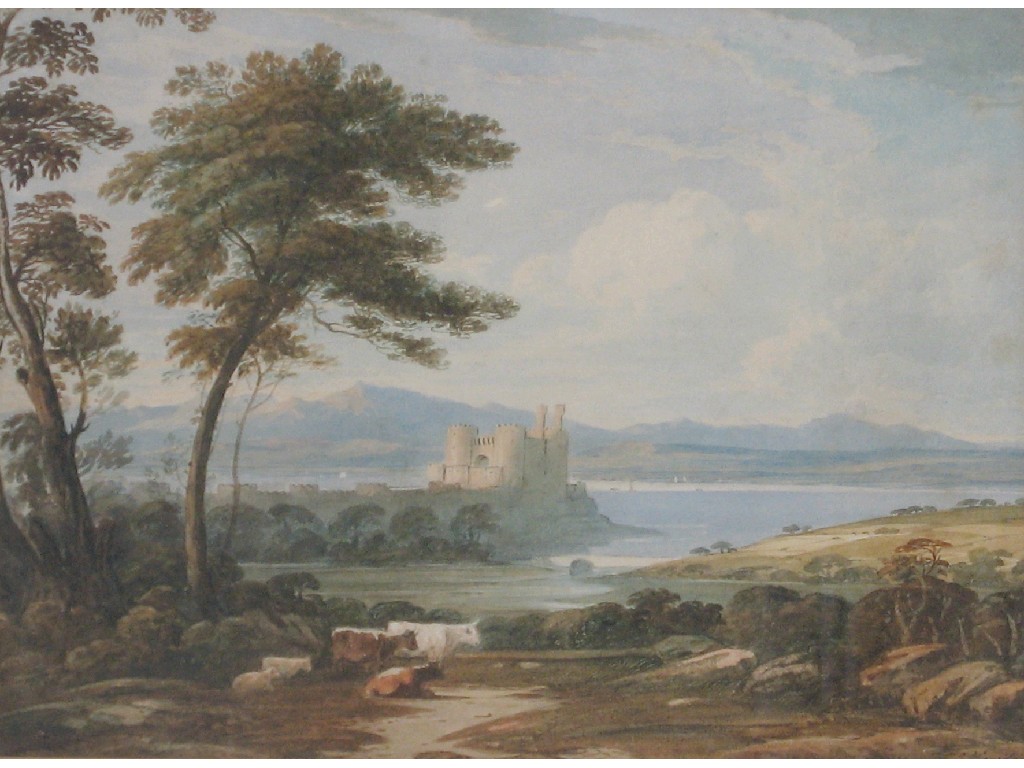 Appraisal: JOHN VARLEY Conway Castle North Wales signed watercolour x See